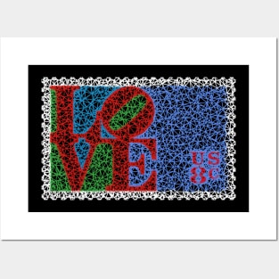 Low Poly Love Stamp (Robert Indiana) Posters and Art